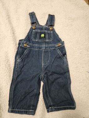John Deere Toddler Denim Overalls - Blue